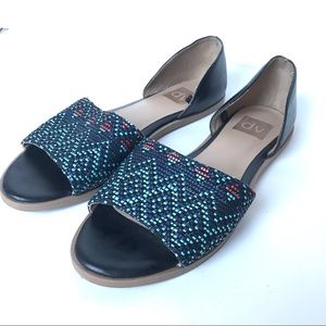 Dolce Vita Slides Sandals Navy Blue 8